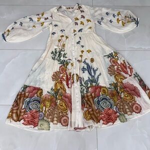 Carolina K Floral Shell Dress‎ Colorful Print
